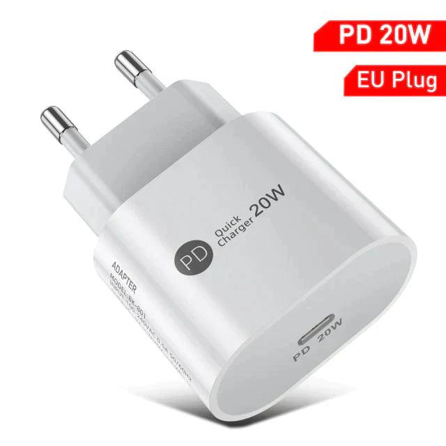 Adaptador USB - Carga Rápida 20w