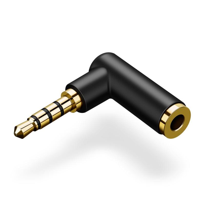 Adaptador de áudio angular de 3,5 mm