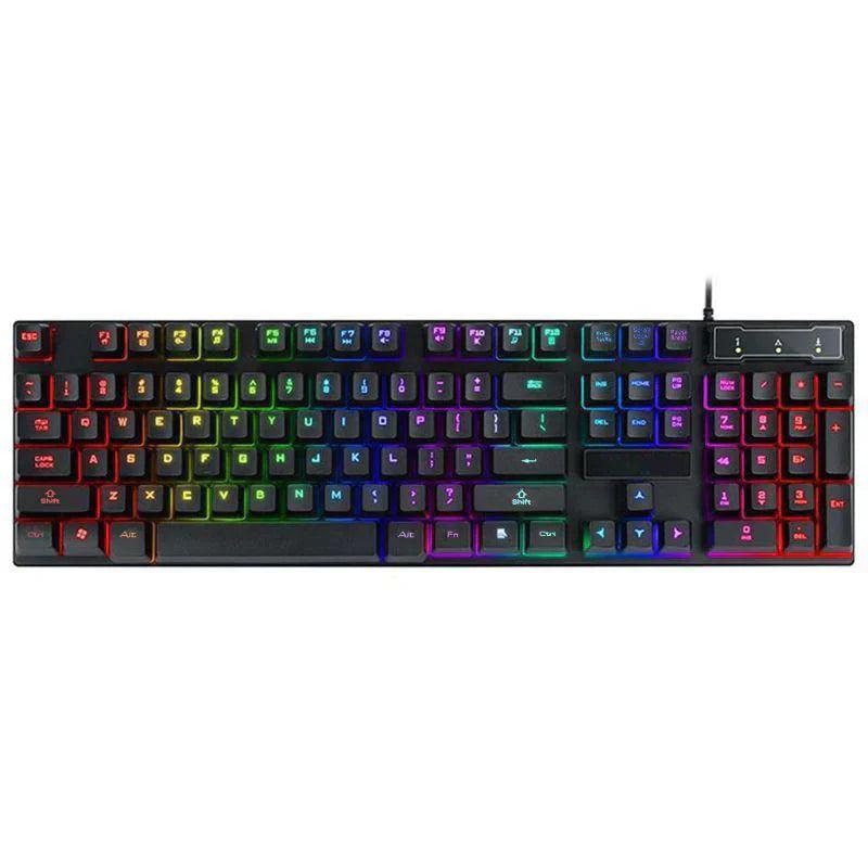 Teclado gamer mecânico com fio (rgb)