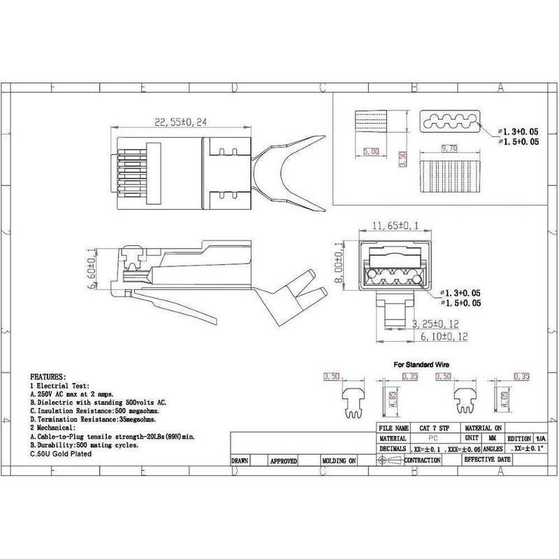 Conector RJ45 cristal