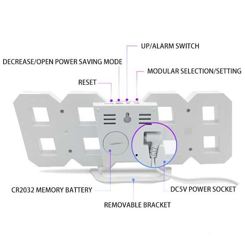 Relógio digital led